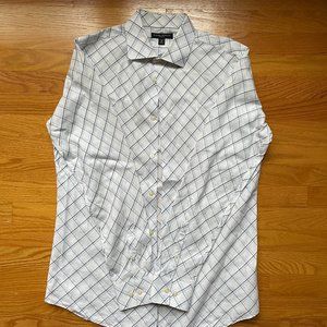 Banana Republic Fitted Button Down Shirt - Stripe Pattern